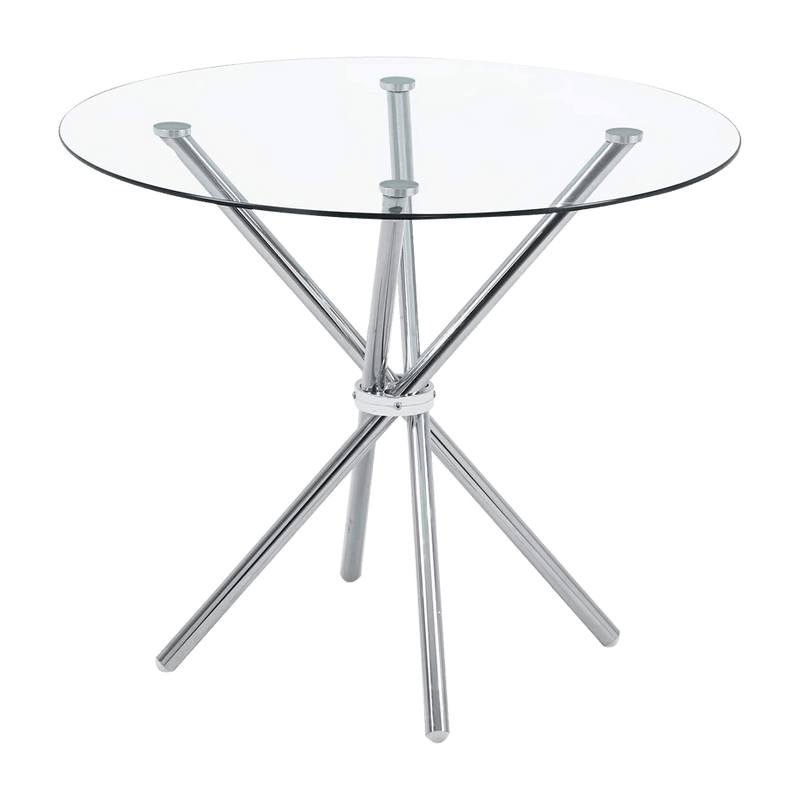 4 Chrome legs table