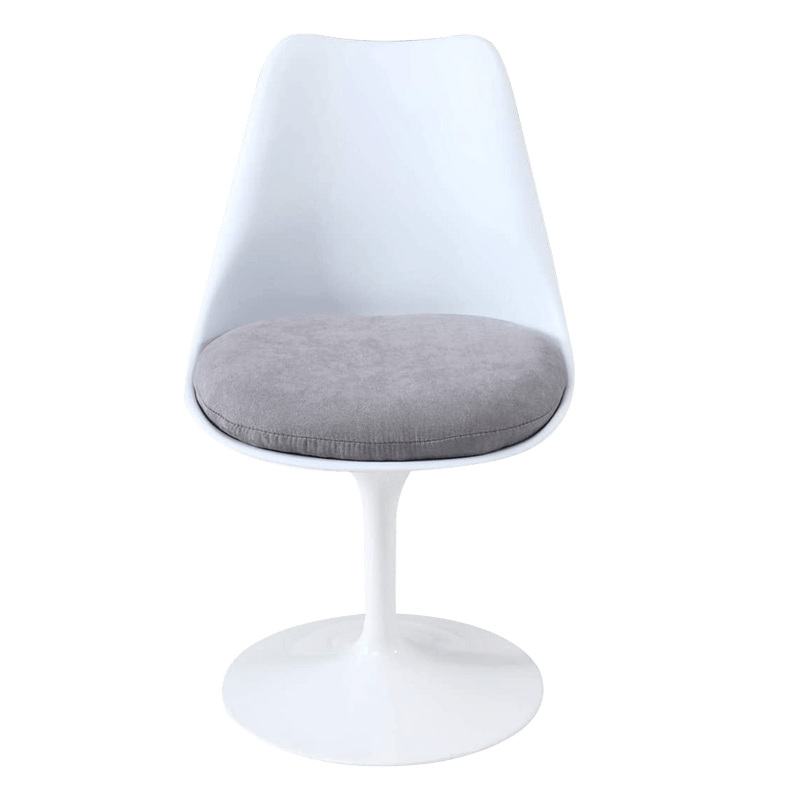 Sheepping 18.1” 2Pieces Modern Fabric Kitchen Swivel Dining Grey Chairs