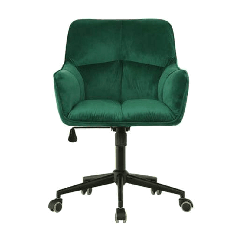 Sheepping Velvet Home Office Living Room Bedroom Green Task Chair