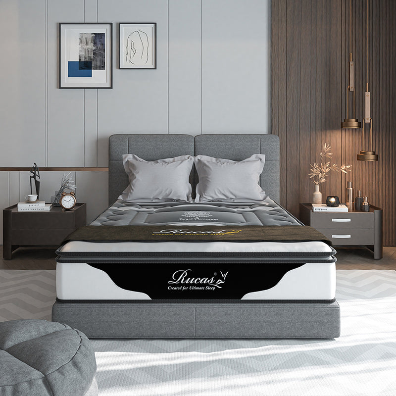 Rucas 12’‘ Top Hybrid Memory Foam Innerspring Sleeping Bed Mattress