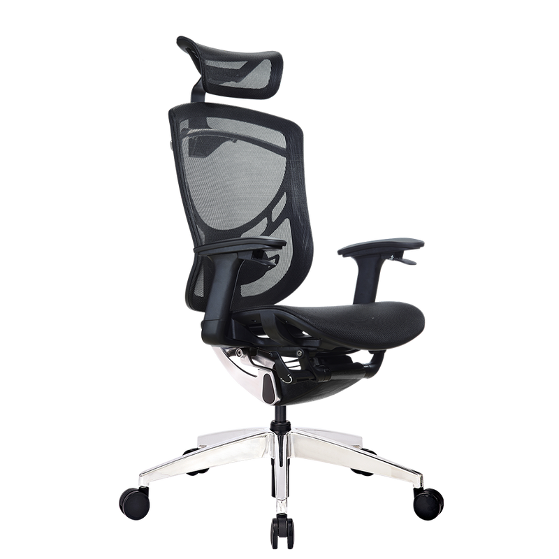 GTCHAIR 3 Levels Headrest Adjustment Home Office Ergonomic Mesh Task Chair