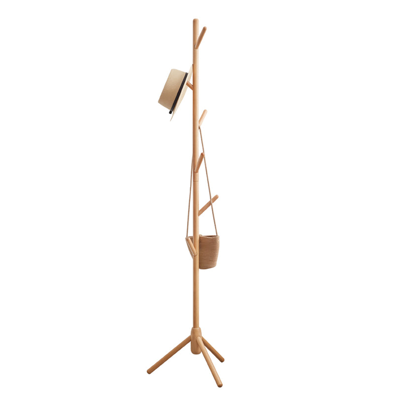 100% solid wood tree branch shape coat hanger, beech wood, H: 68’‘