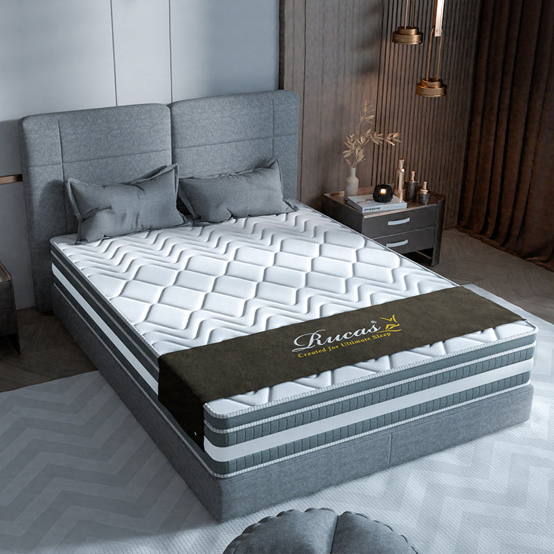 Rucas 12.6’‘ Sleep Gel Memory Foam Innerspring Top Hybrid Mattress