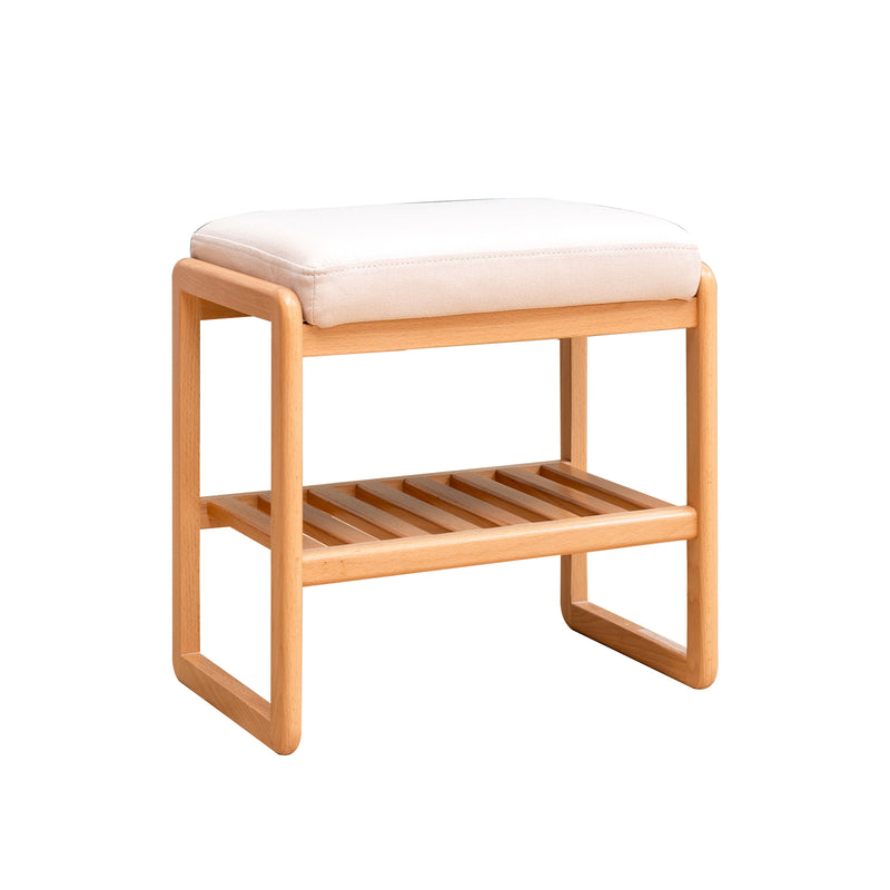 Length:23.6‘’ height:14.5‘’ 100% pine wood shoe rack shoe bench