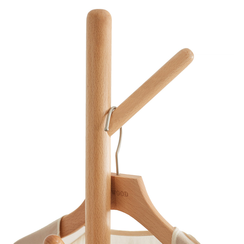 100% solid wood tree branch shape coat hanger, beech wood, H: 68’‘