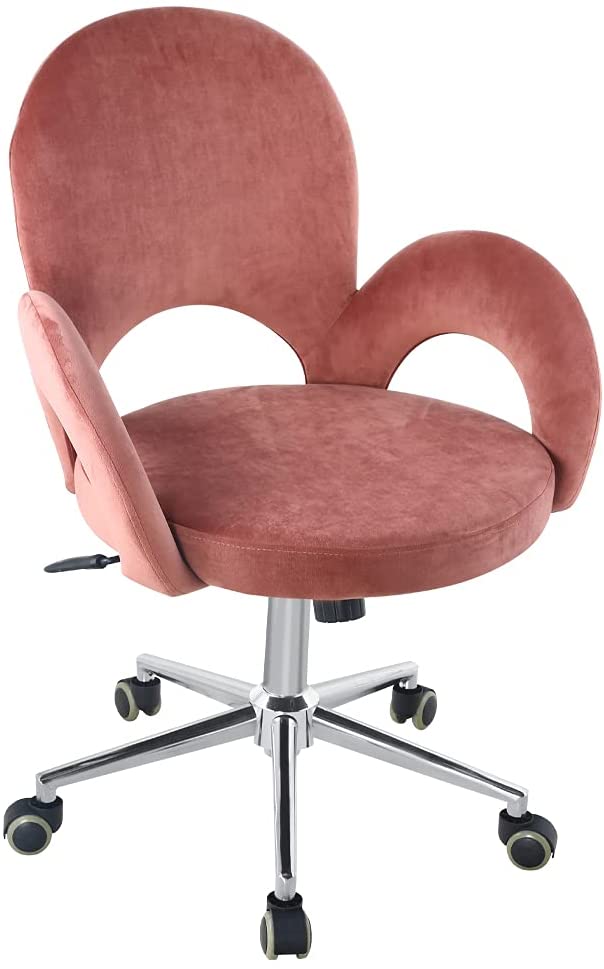 Sheepping Velvet Adjustable Home Office Rolling Swivel Computer Chair