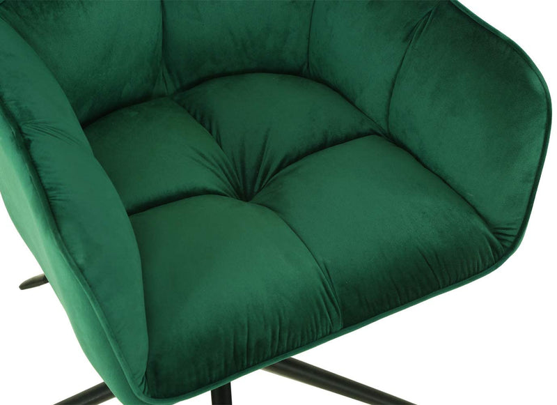 Sheepping Velvet Home Office Living Room Bedroom Green Task Chair