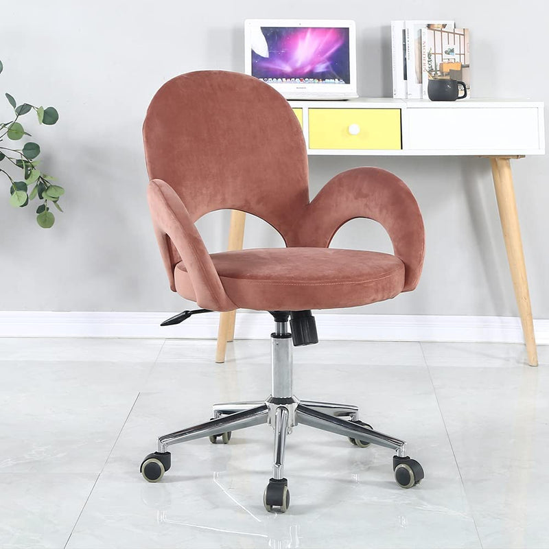 Sheepping Velvet Adjustable Home Office Rolling Swivel Computer Chair