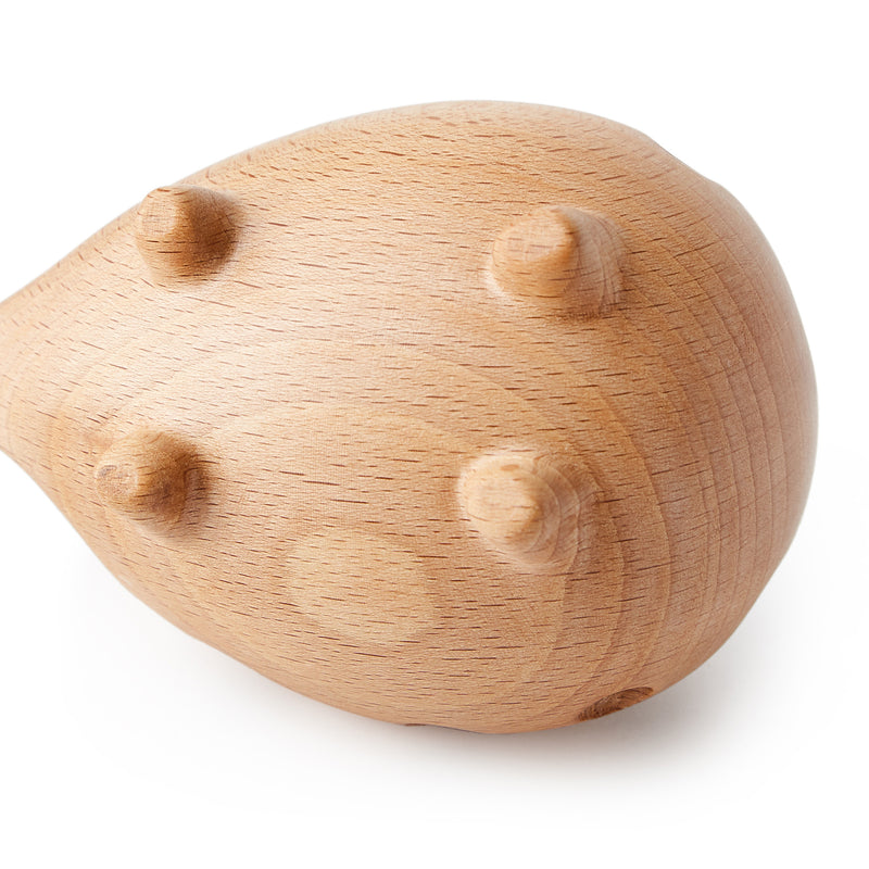 100% Beech wood hedgehog shape no formaldehyde 24pcs-pen holder