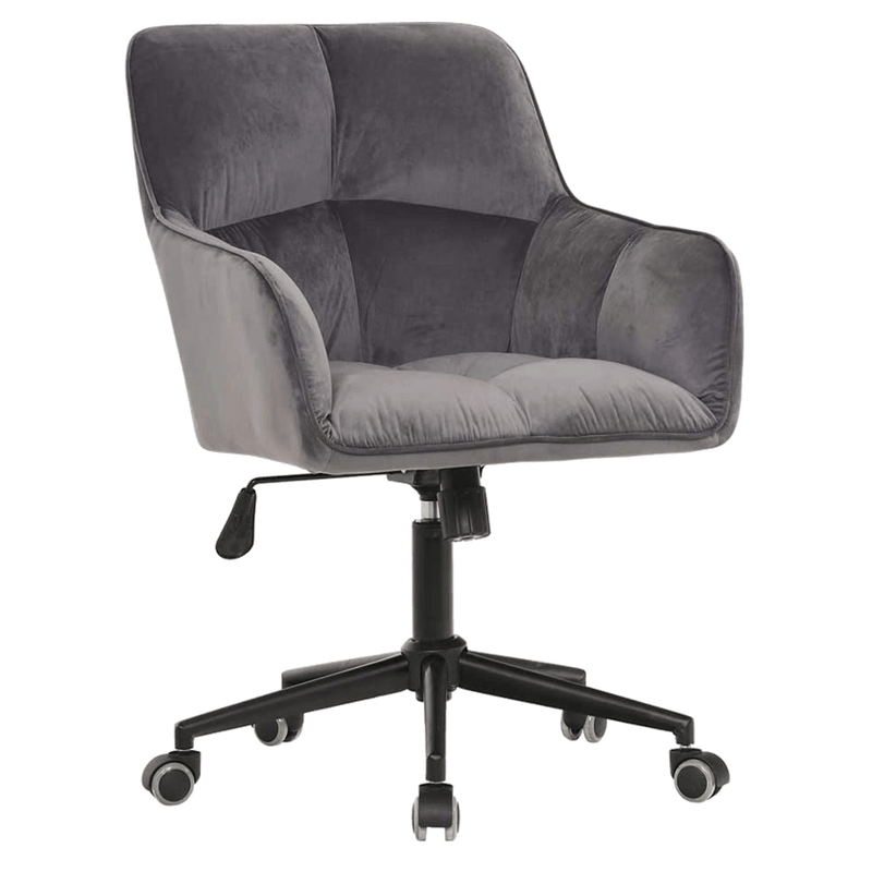 Sheepping Home Office Desk Chairs Swivel Comfort Velvet Grey Task Chair